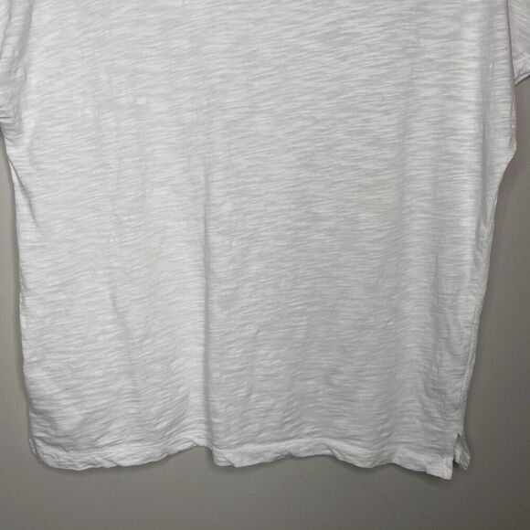 MADEWELL Tee Women Small Dolman-Sleeve White Slub Cotton Crewneck T-Shirt NP760 - Picture 11 of 14
